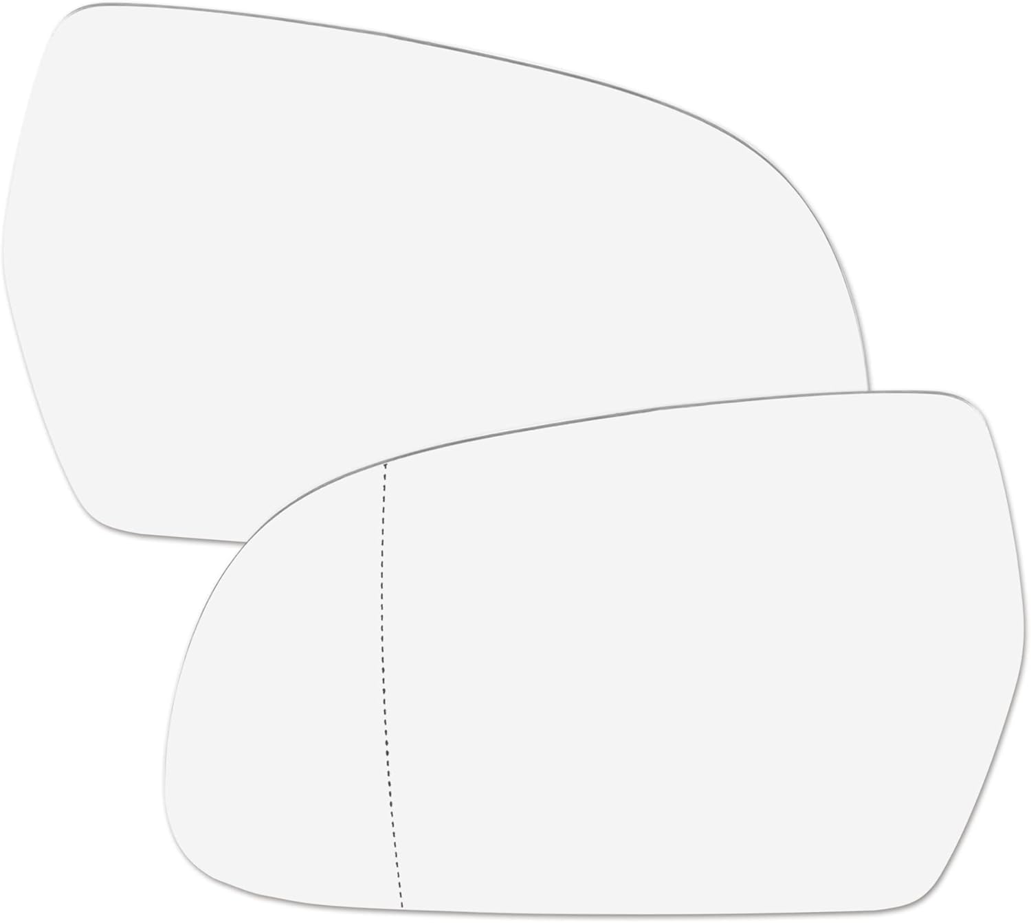 X AUTOHAUX Car Rearview Mirror Glass Replacement W/Backing Plate Heated Left Right Passenger Driver Side for Audi A5 Quattro S4 2010-2016