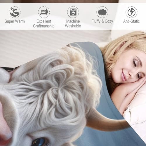 Couverture moelleuse vache en flannel 100% de qualité supérieure pour lit et sofa - 4