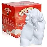 Hand Casting Kit - Keepsake Hands Molding Kit | Perfect DIY Molds for Life's Special Memories & Events | Crafts for Adults | Includes Alginate Powder, Stone Casting Material, Bucket, De-Molding Stick
