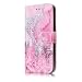 Produktbild MoreChioce kompatibel mit Galaxy S7 Edge Hülle,Lederhülle Marmor kompatibel mit Galaxy S7 Edge, Bookstyle Klapphülle Rosa Meerwasser Muster Handytasche Brieftasche Magnetische,EINWEG