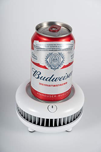 Tragbare Mini Kühlschrank Tasse, Sommer Getränkekühler Wasserkocher Trinken Instant Cooling Cup Car Home Cooler Gefrierschrank für den Sommer,White