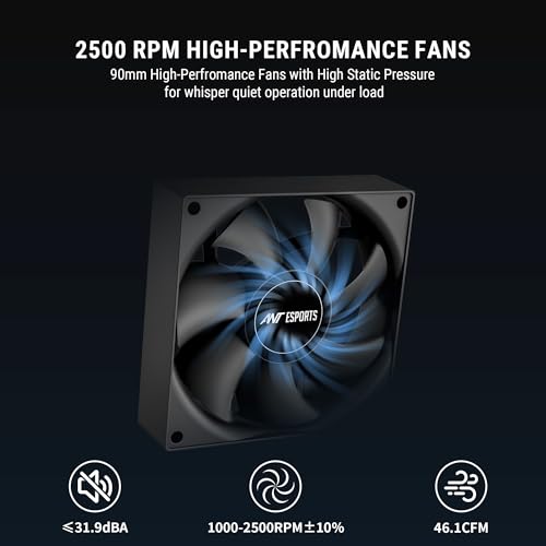 Image of Ant Esports V4 Digital CPU Air Cooler CPU Fan with LED Temperature Display & ARGB|90mm FAN| Support Intel - LGA1851 / 1700 /1200 AMD - AM5 / AM4