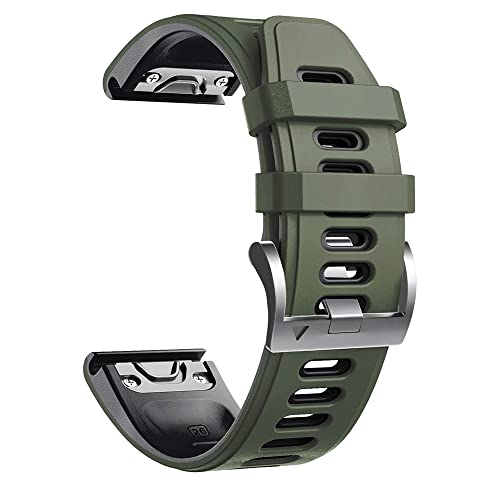 Bracelet Fenix 6 en silicone agate de qualité pour montres Garmin