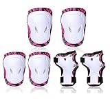 GIEMIT Schoner Inliner Kinder Knieschoner Schutzausrüsrung für Rollschuhe Skateboard BMX Fahrrad 5 6 7 8 9 10 11 Jahre