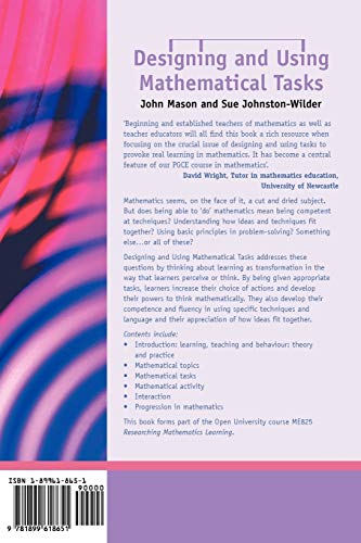 Designing And Using Mathematical Tasks