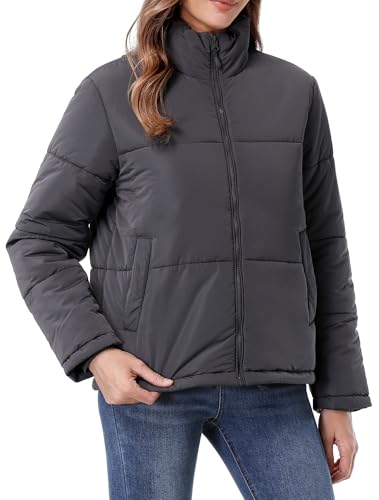 Women's Warm Winter Coat Waterproof Puffer Jacket Full-Zip Lightweight Winter Jacket4