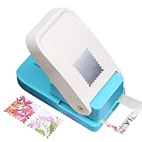 Perforadora de papel rectangular, perforadora cuadrada, perforadora de papel cuadrada manual, perforadora de papel para manualidades, álbumes de recortes, fabricación de tarjetas y decoración