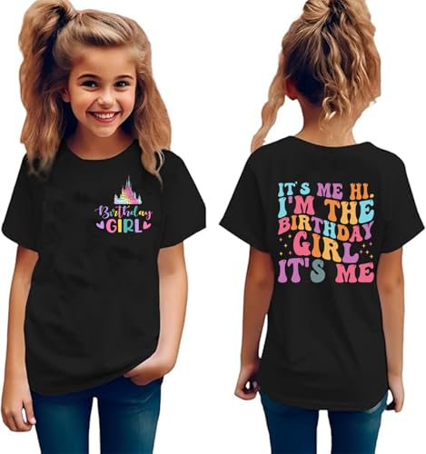 Birthday Girl Shirt for Kids Its Me Hi Im The Birthday Girl Tshirts Outfit Magic Kingdom Graphic Tees Tops3