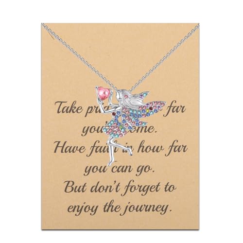 FUSTMW Fairy Necklace Fairy Gifts Fairy Pendant Necklace Fairy Jewelry
