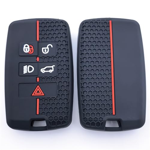 Coque en silicone clé Range Rover Evoque Discovery télécommande 5 boutons - 5