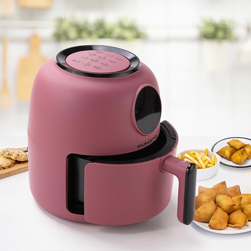 The Better Home FUMATO Aerochef Air fryer With Digital Touchscreen Panel 4.5L |1300W Air Fryer For Home with 12 Preset Function & 90% Less Oil Consumption| 1 year Manufacturers Warranty (Cherry Pink)