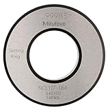 Mitutoyo 177-184 Setting Ring, 1.0' Size, 0.59' Width, 2.09' Outside Diameter, ±0.00004' Accuracy, Designed for Precise Calibration and Measurement in Engineering, and Manufacturing
