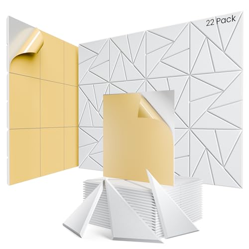 Image of 22 Pack Self-Adhesive Acoustic Panels, Sound Proof Foam Panels for Walls