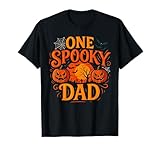 Photo Gallery divertente festa di halloween di one spooky dad maglietta Photo Gallery divertente festa di halloween di one spooky dad maglietta