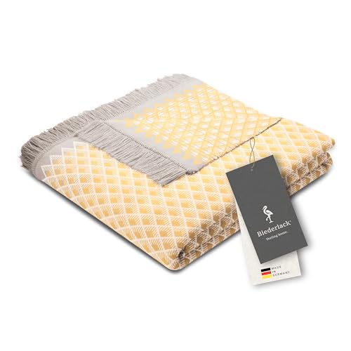 biederlack® flauschig-weiche Kuscheldecke Daylight gelb I Made...