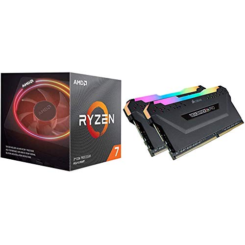 AMD Ryzen 7 3700X 8-Core, 16-Thread Unlocked Desktop Processor with Wraith Prism LED Cooler