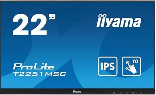 iiyama ProLite T2251MSC-B1 monitor pantalla táctil 54,6 cm (21.5") 1920 x 1080 Pixeles Multi-touch Multi-usuario Negro