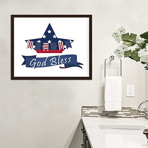 Tableau vintage avec cadre bois pour bureau chic - 6