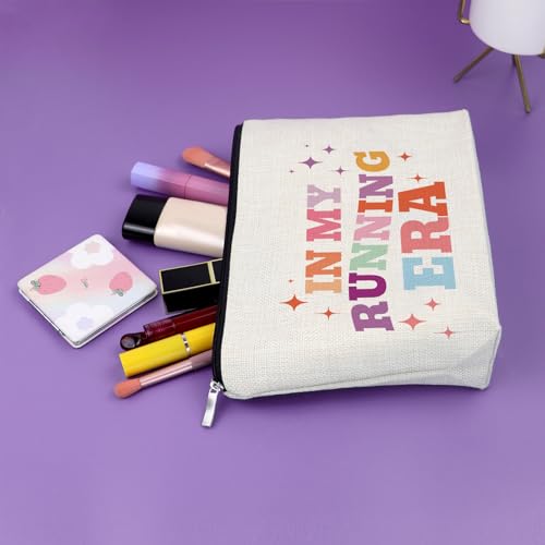 Running Gift Makeup Bag Marathon Lovers Gift Gifts for Sports Lover Runner Cosmetic Bag Sports Accessories for Women Fitness Gym Running Lovers Gifts Training Exercise Lover Travel Pouch - Image 5