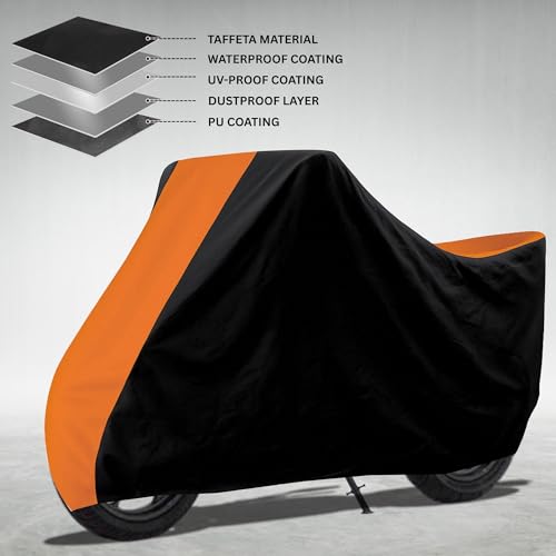 Image of Motorcycle Scooty Body Cover for Outdoor Use - Heavy Fabric Water Resistant Two Wheeler Cover with UV, Dust & Rain Protection Compatible for Ola S1 Pro