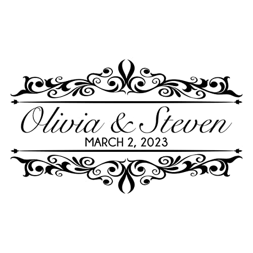 Vintage Wedding Decorations, Dance Floor Decal, Personalized Damask Wall Decor, 30 Colors & Several Sizes #TOP2