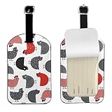 Fabriquée à partir de cuir synthétique en microfibre, cette étiquette de bagage créative à imprimé poulet offre une sensation douce et confortable tout en étant très résistante aux rayures. Sa construction garantit qu'il reste impeccable même après plusieurs voyages.