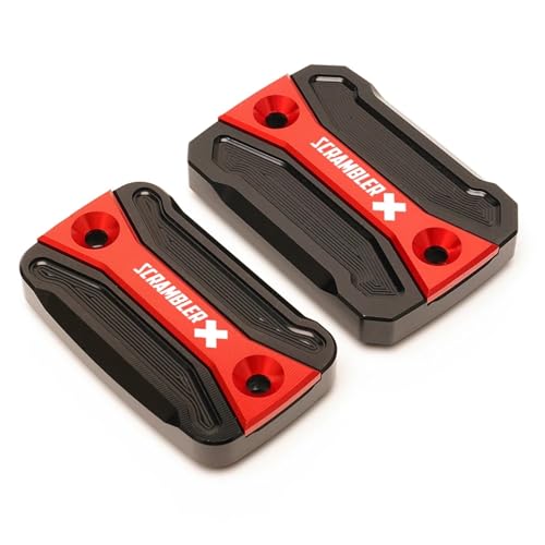 Couvercle de réservoir de liquide de frein avant alu rouge pour moto Ducati Scrambler 1100