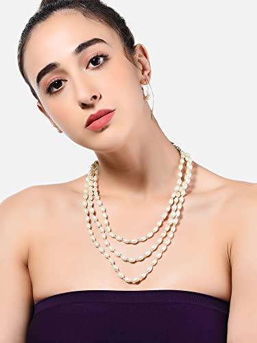 Women's Contemporary Layered Necklace & Earring Set, Elegant Gift