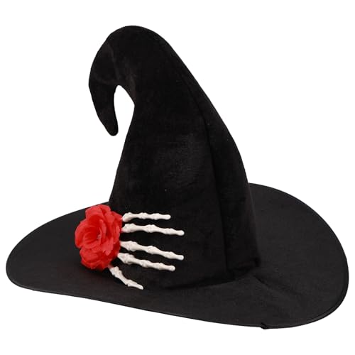 Chapeau de sorcière Halloween adulte noir pour éviter les déguisements banals