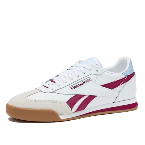 Reebok Campio XT Mens Sneakers, White/Very Berry/Y2k Blue, 7.5 Women/6 Men