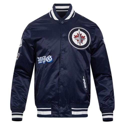 Image of Pro Standard Mens NHL Old English Satin Jacket