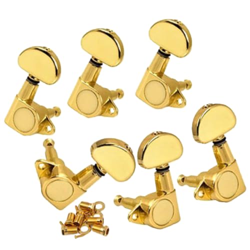 Abaodam 6 Pièces Mécaniques Guitare Boutons Accorder La Guitare Vis De Plaque D’immatriculation Guitares Carottes En Aluminium Matériel De Guitare Cheville De Guitare Dorée Réglage - Les Beatles, Paul McCartney, John Lennon, RIngo Starr, George Harrison Abaodam 6 Pièces Mécaniques Guitare Boutons Accorder La Guitare Vis De Plaque D'immatriculation Guitares Carottes En Aluminium Matériel De Guitare Cheville De Guitare Dorée Réglage