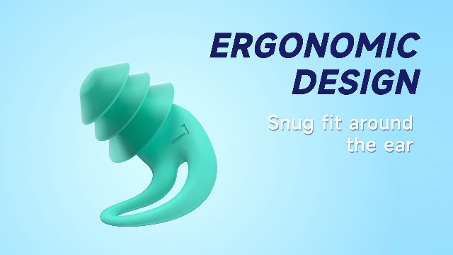 Bouchons D'oreilles De Natation BOLLSEN Watersafe+ En Silicone Réutilisables - Étanches, Réduction Du Bruit 24 DB SNR - Pour Adultes (1 Paire + étui)