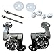 1 Sets Toilet Seat Hinge Zinc Alloy Toilet Lid Hinges, Replacement Hinges Toilet Hinges Soft Close Replacement Hinge