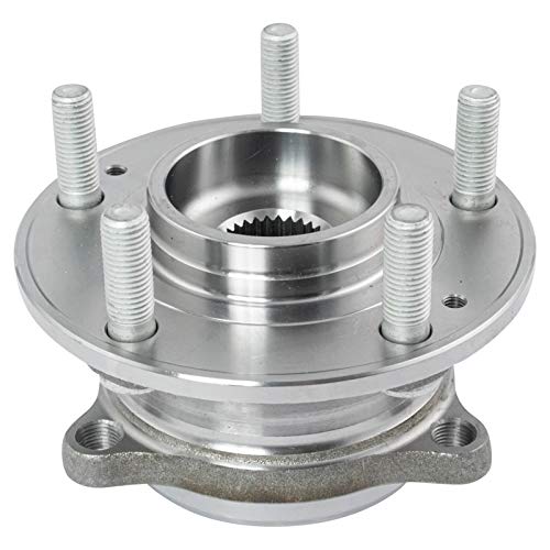 Image of TRQ 2 Piece Wheel Bearing & Hub Assembly Set Compatible with 2007-2014 Hyundai Santa Fe 2013-2014 Santa Fe Sport 2007-2012 Veracruz 2011-2015 Kia Sorento