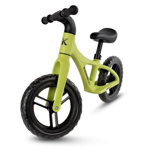 COIL Balance Bike, bicicleta para aprender a andar, bicicleta infantil, antideslizante, marco de nailon, neumáticos EVA de 28 cm, peso: 2,8 kg, a partir de 2 años (verde)