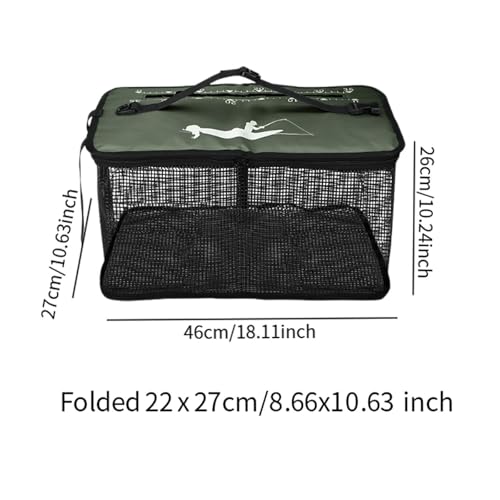 predolo Rede de pesca Cesta de peixes Multiuso Resistente Conveniente Balde de peixes Gaiola de peix