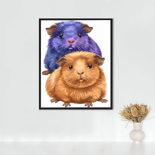 Kits Art Cristal Peinture Diamant Hamster, Cadeau Créatif Original