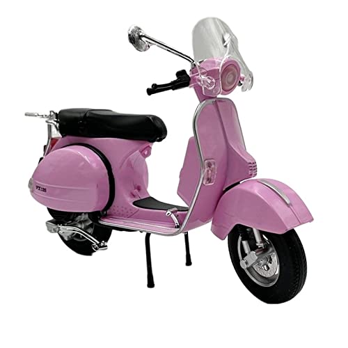Réplique moto Vespa PX125 miniature en métal robuste pour collection durable