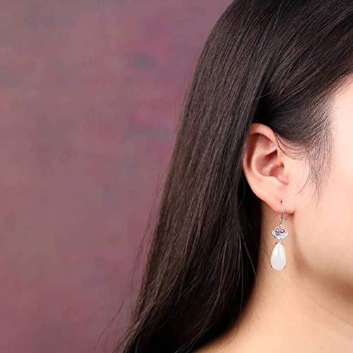 Boucles d'oreilles néphrite légères pour sublimer les visages ternes sans douleur - 5