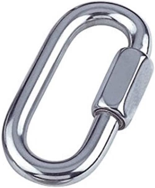Merriway BH04986 (2 Pcs) Quick Link Chain Repair Shackles, M5 (3/16 inch) A2 316 Marine Grade Stainless Steel - Pack of 2 Pieces
