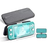 G-STORY Flip Protective Case for Nintendo Switch Lite with Screen Protectors, Slim Anti-Scratch Anti-Slip Protective Case for Nintendo Switch Lite Turquoise / Pink
