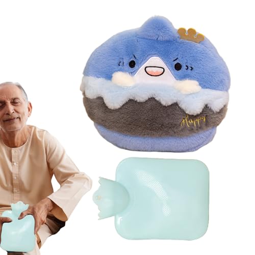 Hot Water Bottles – Plush Cartoon Stuffed Cover, Removable Washable Case, 500ml Capacity Hot Water Pack, Soft Hand Comfort, Portable | Great for Outdoor Winter use, Home time, Office Desk Warmth