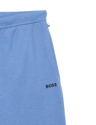 Image of BOSS Men's Waffle Contrast Logo Lounge Shorts