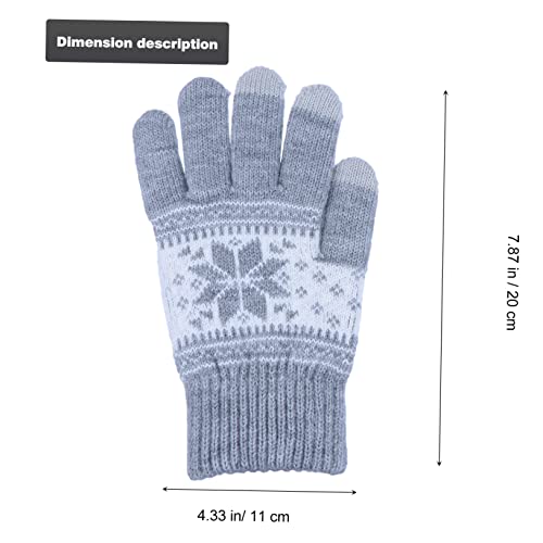 Veemoon 1 De Luvas Touchscreen De Floco De Neve Para Crianças Luvas De Esqui Luvas De Inverno Para C