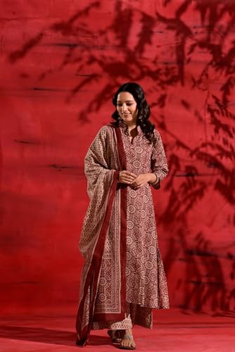 Image of Kalaanj Kurta Set For Women || Women Kurta Set || 3pic Kurta For Women (Kurta 53-81-87) (Multicolor 4, S)