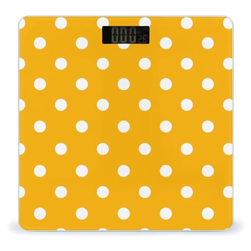 Báscula digital Bright Yellow Dot para baño miniatura 1