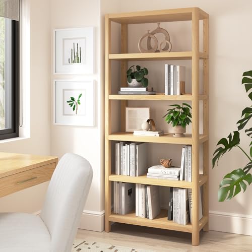 Bush Home Vera 5 Shelf Bookcase, Living Room or Home
