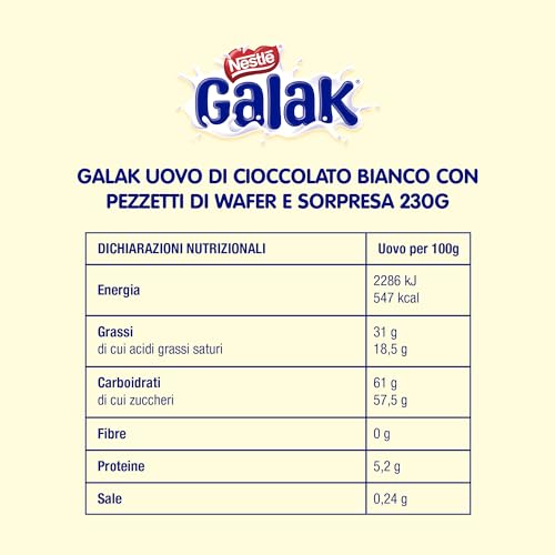 Nestlé Uovo Galak con pezzetti di wafer