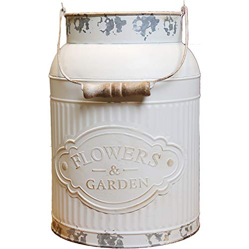 Huachaoxiang Jarrón Vintage, Shabby Elegante Jarrón Deco para Jardí